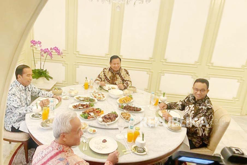 Apa Saja Menu Makan Siang Jokowi dan Tiga Capres?