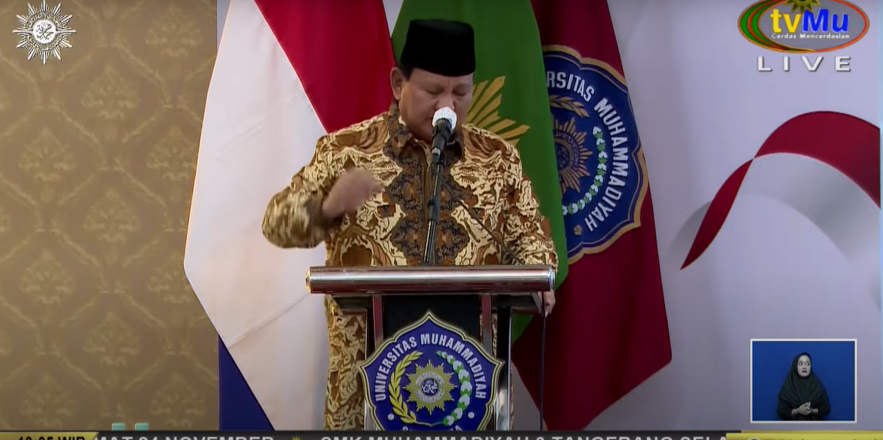 Prabowo Subianto Membahas Komitmen Kesejahteraan Rakyat dan Keadilan Sosial pada Dialog Publik Muhammadiyah