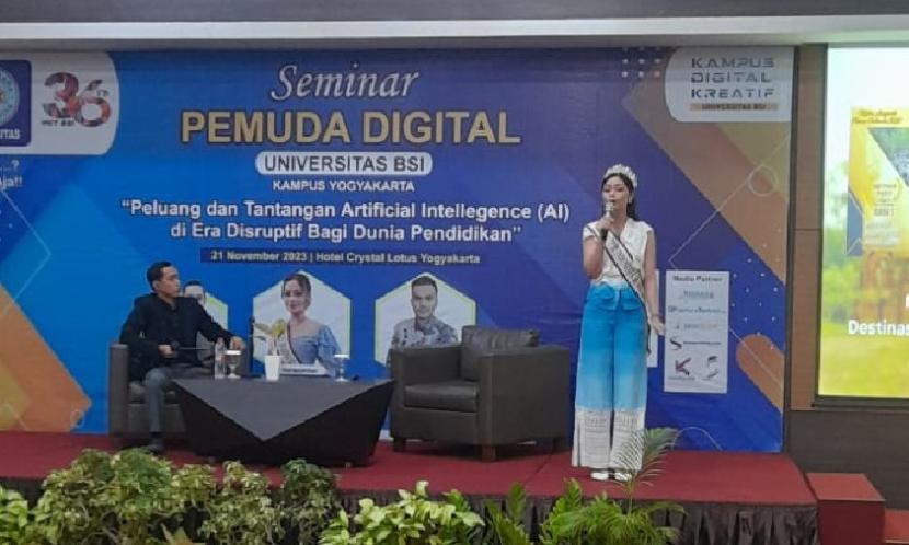 Puteri Indonesia Asal Jambi Mengajak Universitas BSI untuk Bergabung dalam Green Intellectual Community