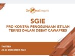 SGIE memberikan komentar negatif tentang Gibran di media sosial