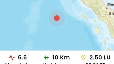 Gempa Magnitudo 6,6 Guncang Calang Aceh Jaya