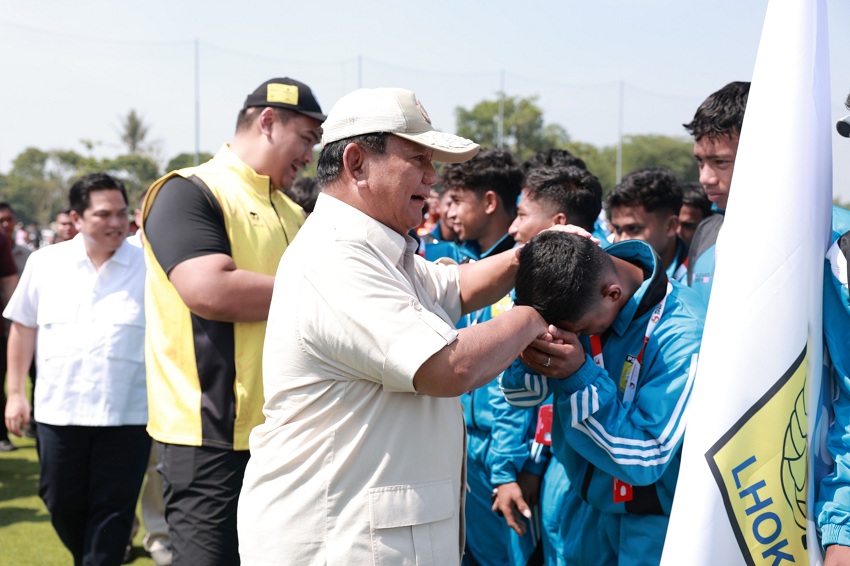 Prabowo Memperkenalkan Akademi Sepak Bola Modern Garudayaksa dengan 7 Lapangan Latihan