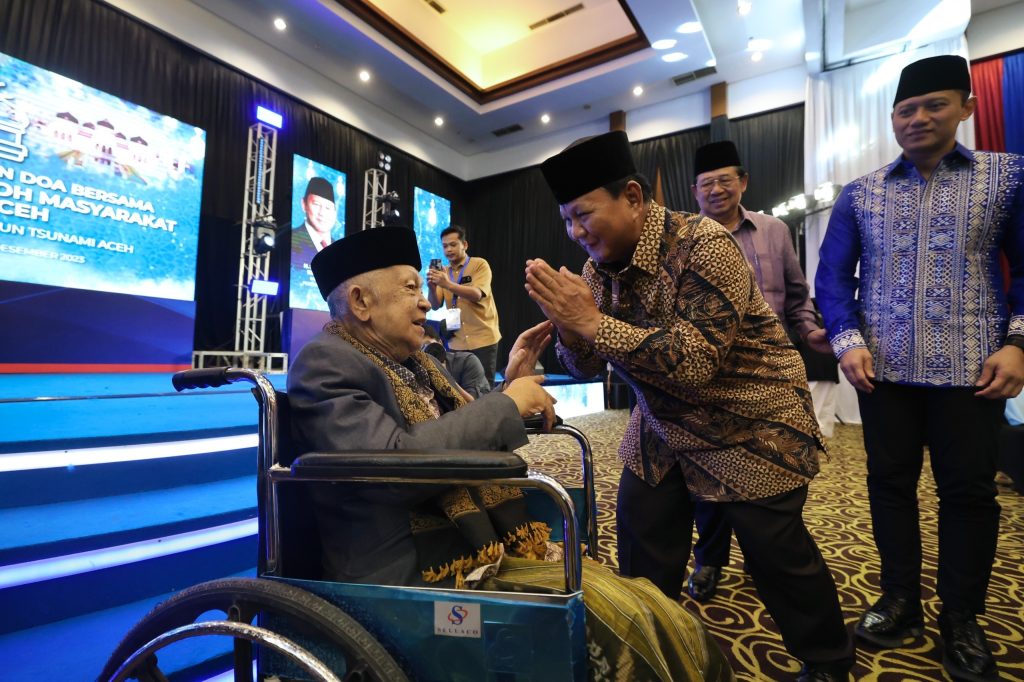 Prabowo: Sayang dan Hormat Saya untuk Rakyat Aceh