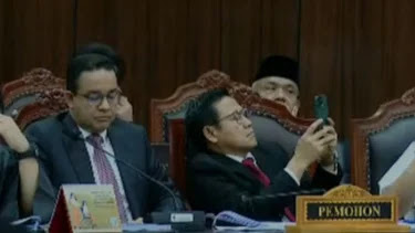 Cak Imin Mendapat Teguran Keras dari Ketua MK saat Main HP di Sidang Sengketa Pilpres