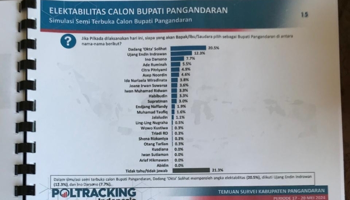 Nama Dadang Solihat Melejit di Poling Sementara Pilkada 2024