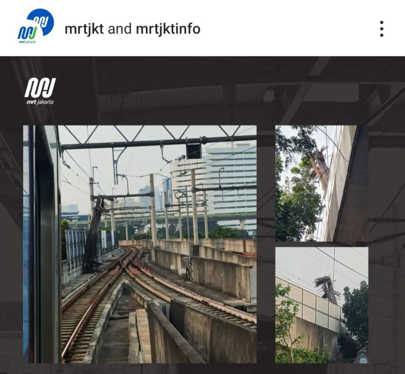 Saksi Mendengar Suara Dentuman Keras dan Melihat Percikan Api di Jalur MRT