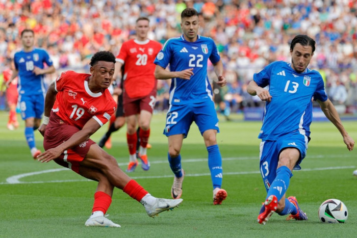 Swiss vs Italia Swiss Melaju ke Perempat Final Usai Kalahkan Italia 2-0