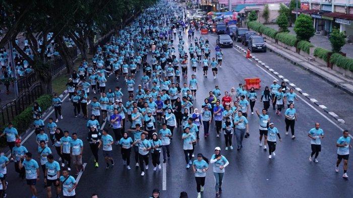 Riau Bhayangkara Run 2024: 10 Ribuan Peserta Banjiri Jalan Sudirman Pekanbaru, Bak Lautan Manusia