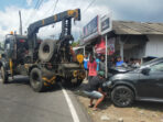 Tabrakan Terios Vs Truk Hino Terjadi di Tasikmalaya, Sopir Terjepit