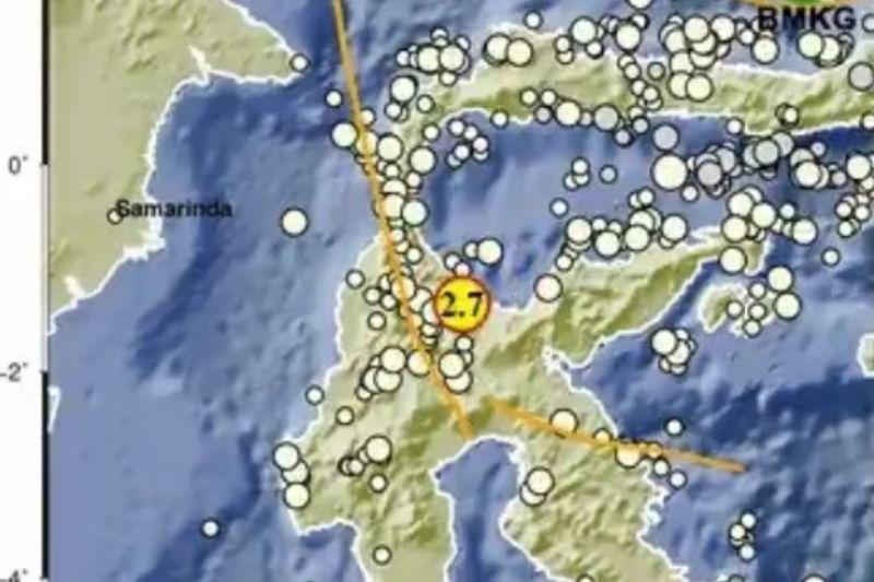 Gempa M2.7 Guncang Poso Sulawesi Tengah