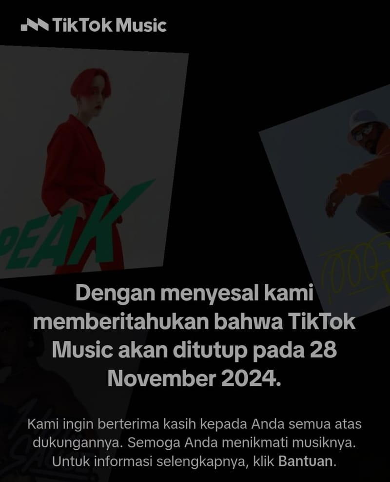 Tiktok Music Tutup 28 November, Bagaimana dengan Data Pengguna