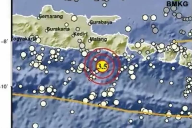 Gempa M 3.5 Guncang Jember, Jawa Timur