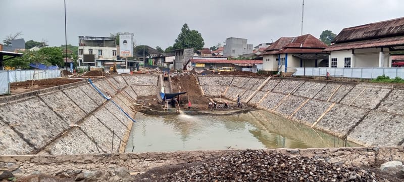 Pembangunan Kolam Retensi Terus Berlangsung